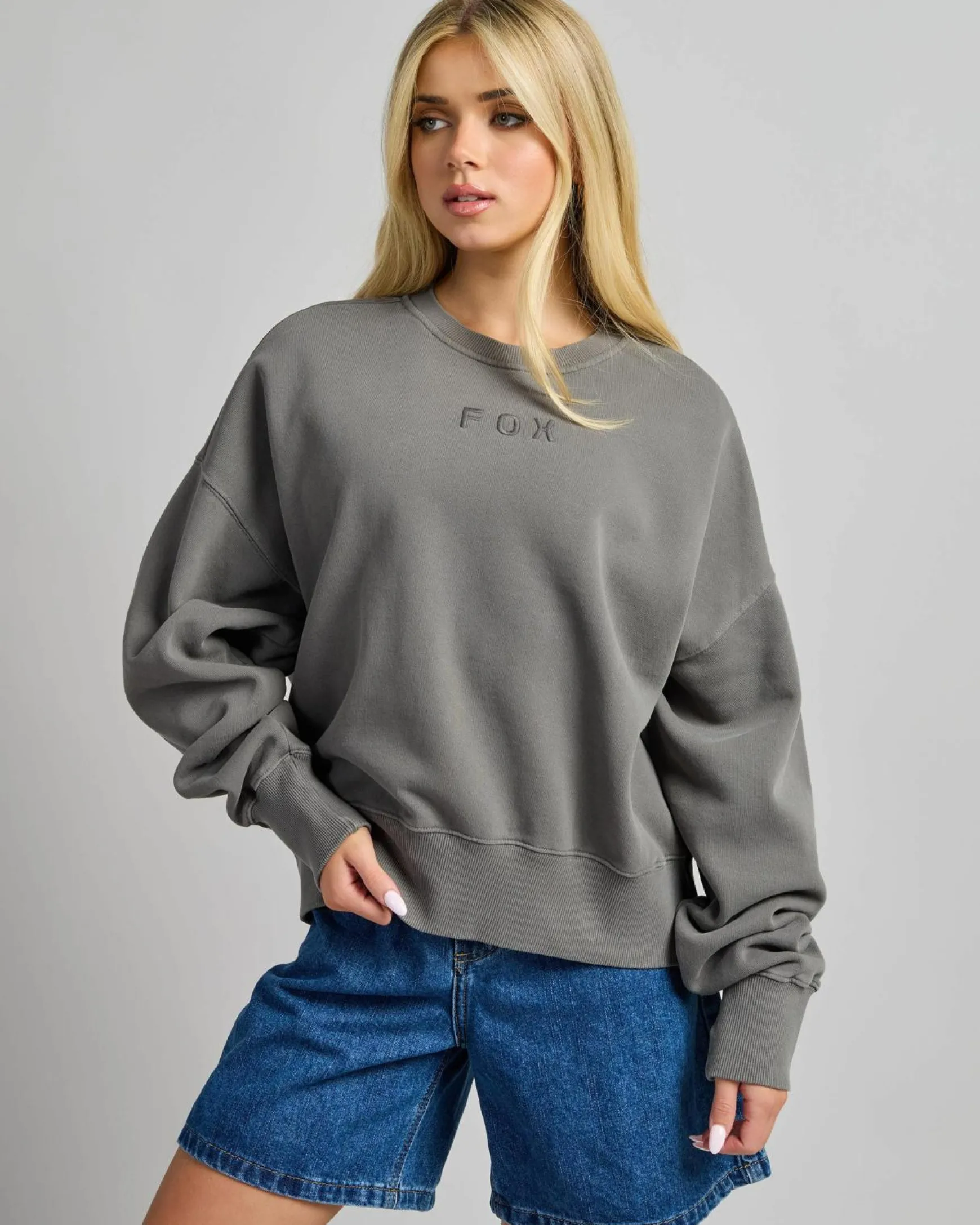 Wordmark OV Fleece Crew Sweatshirt