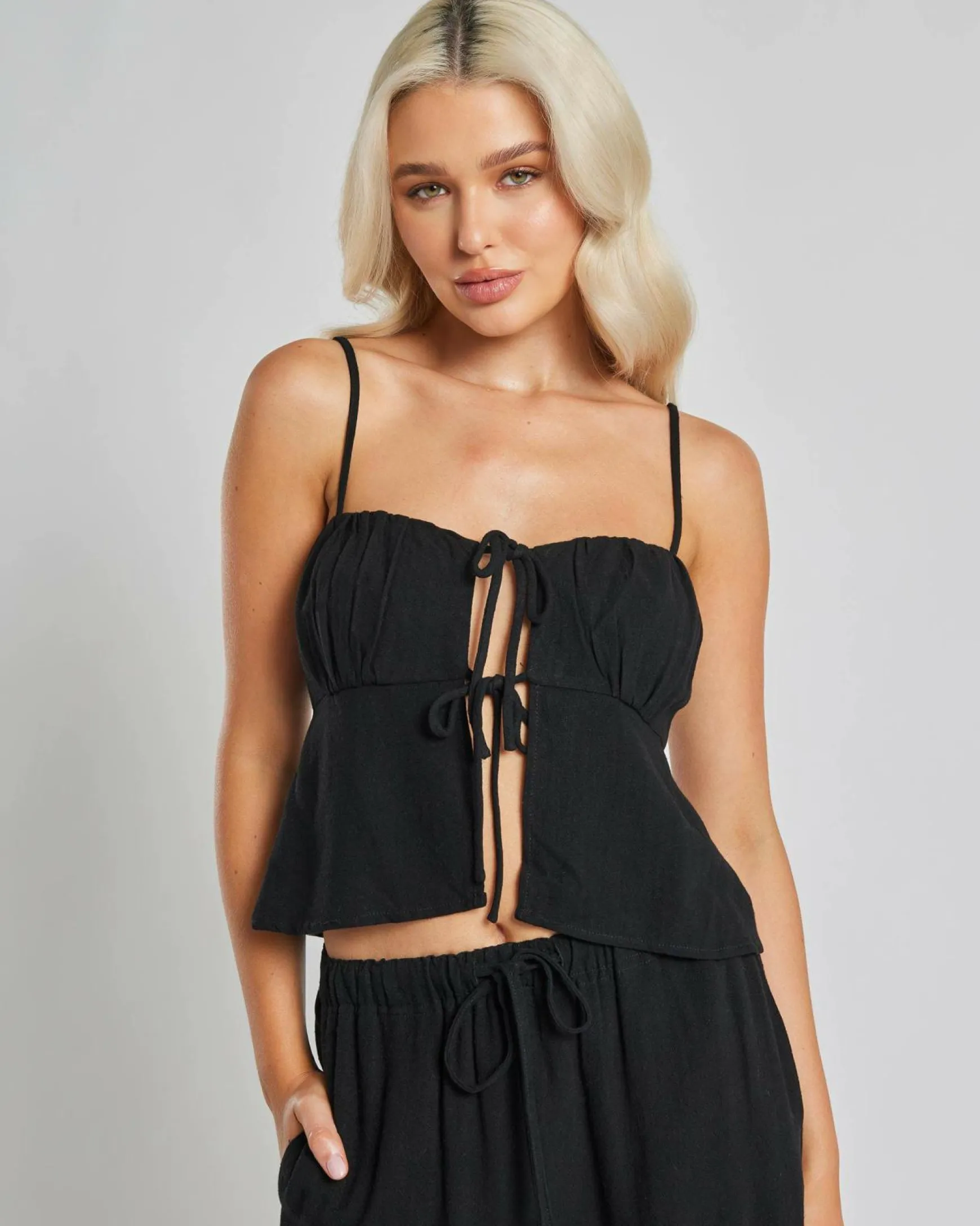 Zelm Dallis Tie Front Top