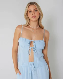 Zelm Dallis Tie Front Top