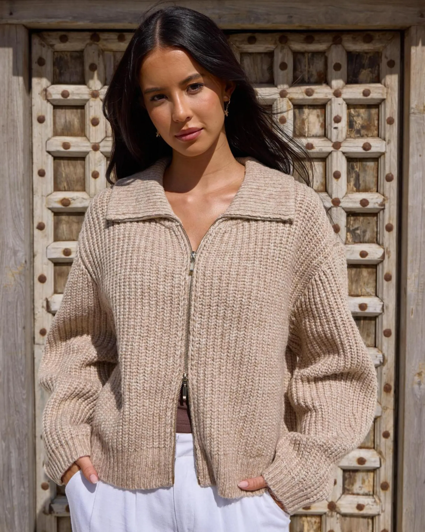 Zeus Double Zip Knit Jumper