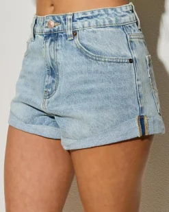 Zuma Roll Up Denim Shorts